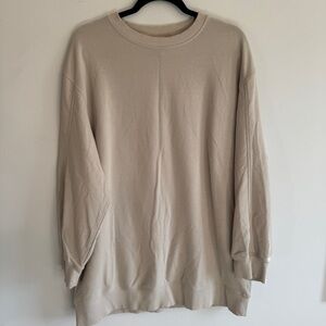 H&M Sweatshirt Dress Light Beige L